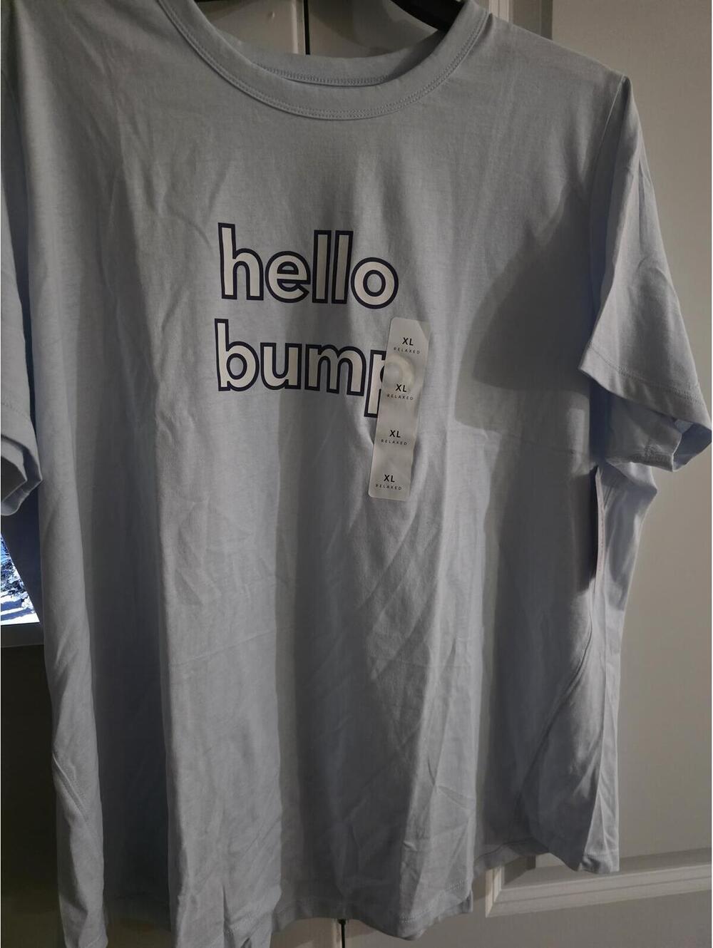 Ingrid & Isabel for Every Belly Hello Bump Maternity T-Shirt Gray XL